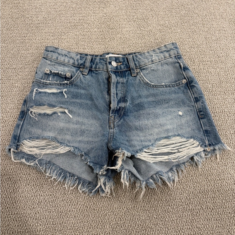 Women's Blue Denim Shorts